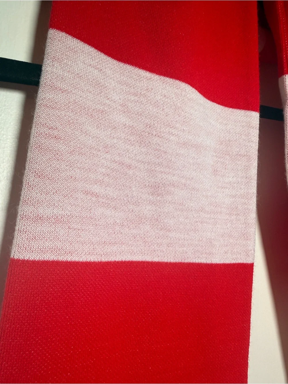 SK Slavia Praha Red & White Striped Football Scarf